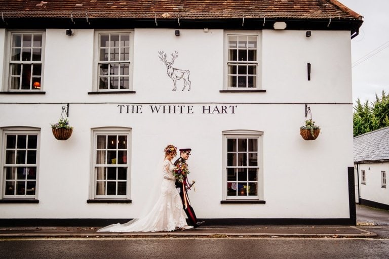 White Hart Overton Wedding