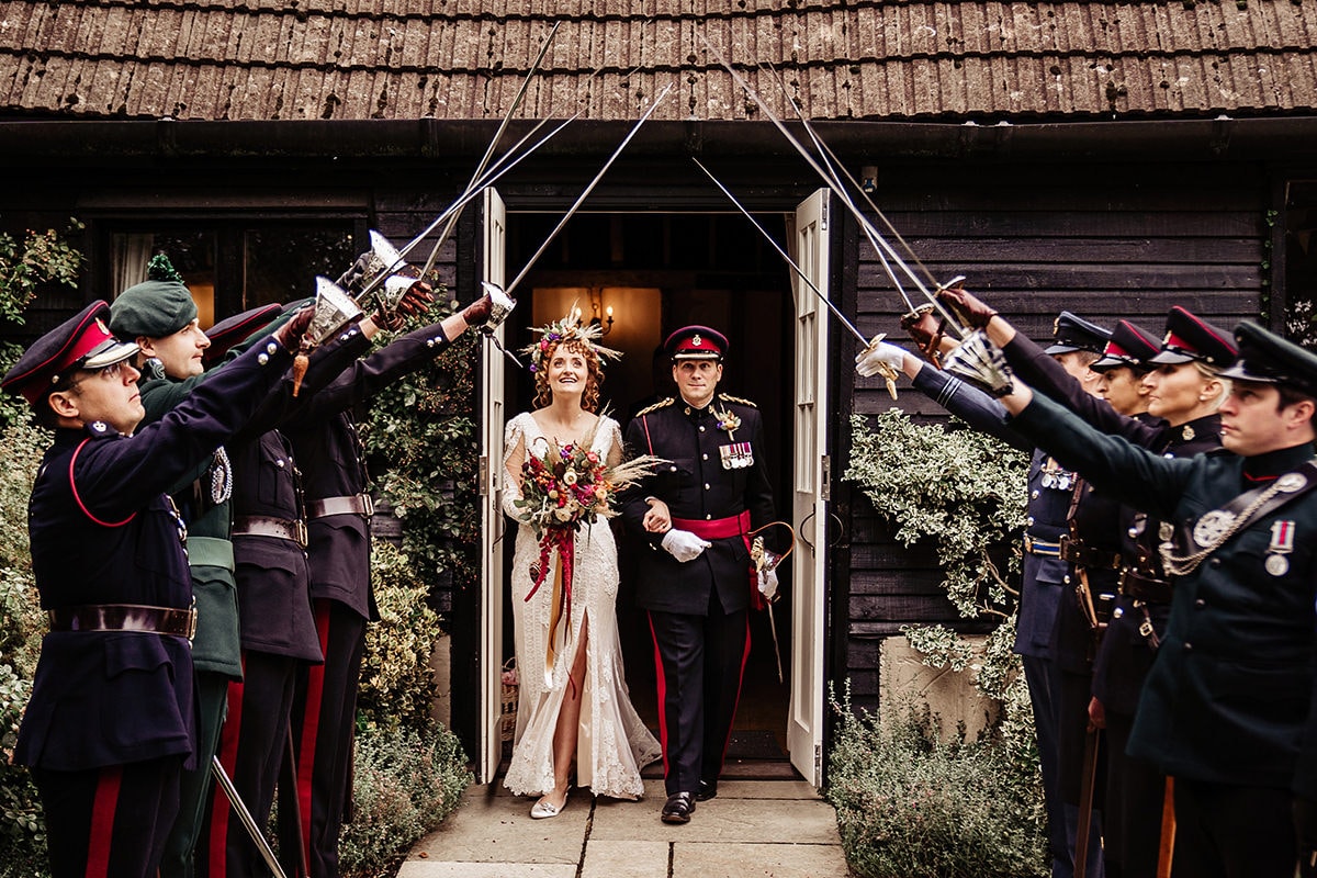 wedding sword arch