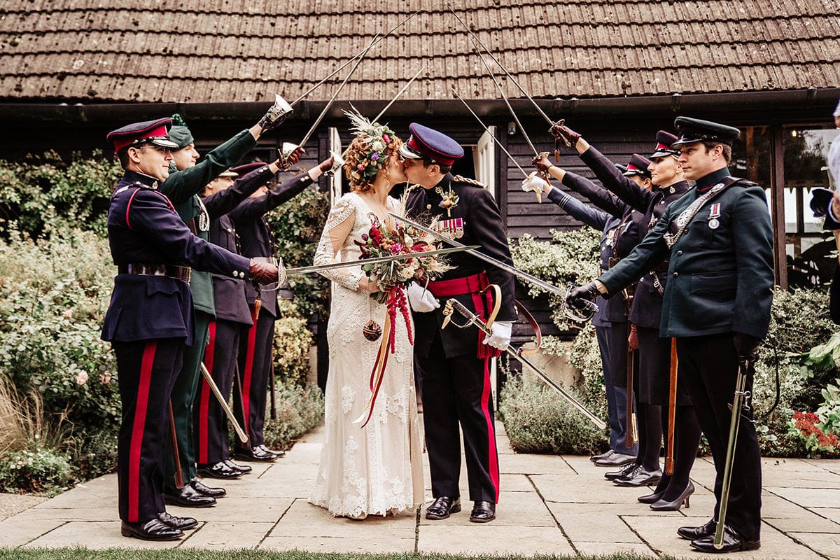 wedding sword arch